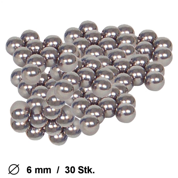 Haller replacement balls for slingshots 30 pieces in a velvet bag